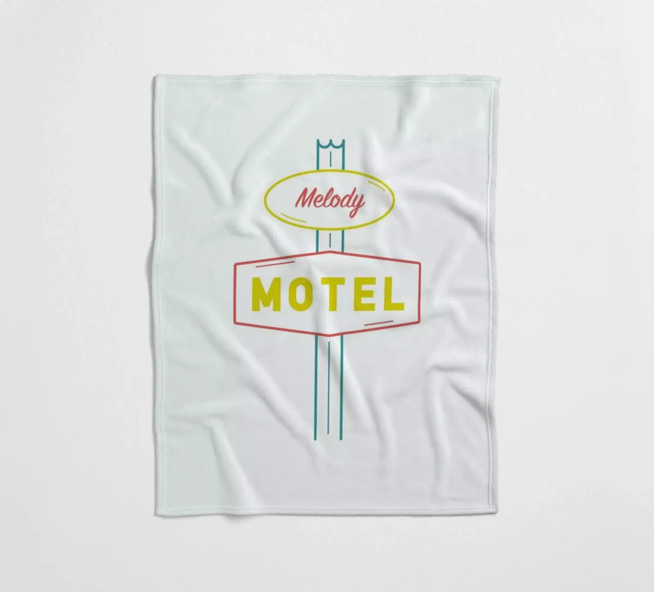 Motel fleece blanket by Dean Smith