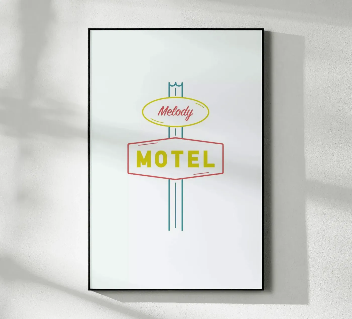Motel acrylic glass by Dean Smith