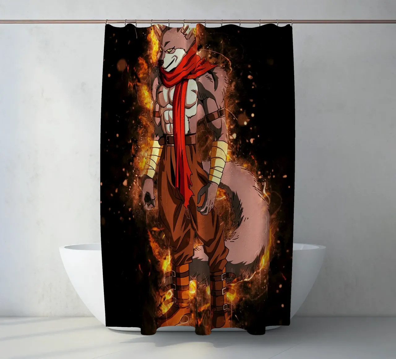 Bergamo shower curtain by Neonartstudio