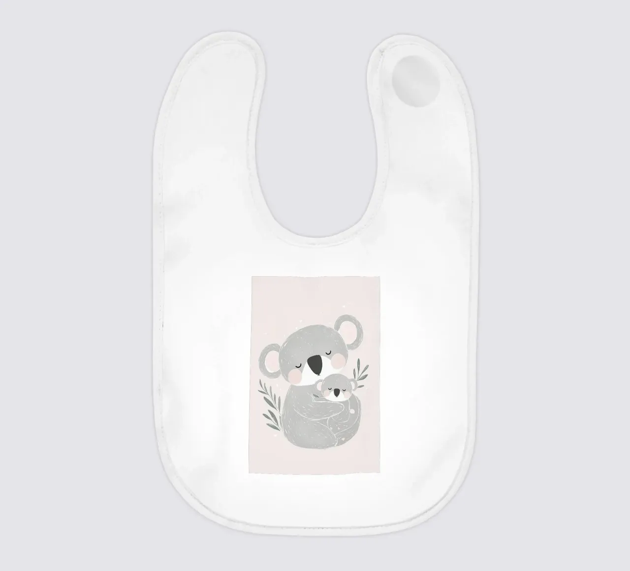 Koala & Joey, simpatica illustrazione di animali per la cameretta dei bambini bavaglino da Little Lola