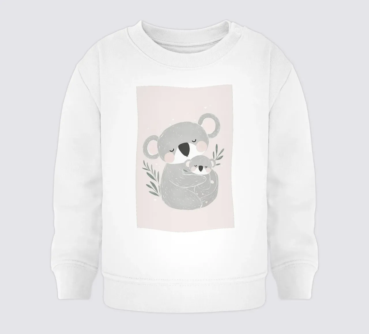 Koala & Joey, simpatica illustrazione di animali per la cameretta dei bambini felpa neonato da Little Lola