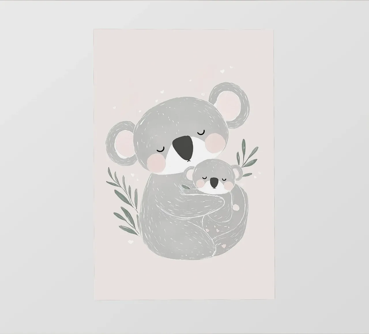 Koala & Joey, simpatica illustrazione di animali per la cameretta dei bambini pellicola backlit da Little Lola