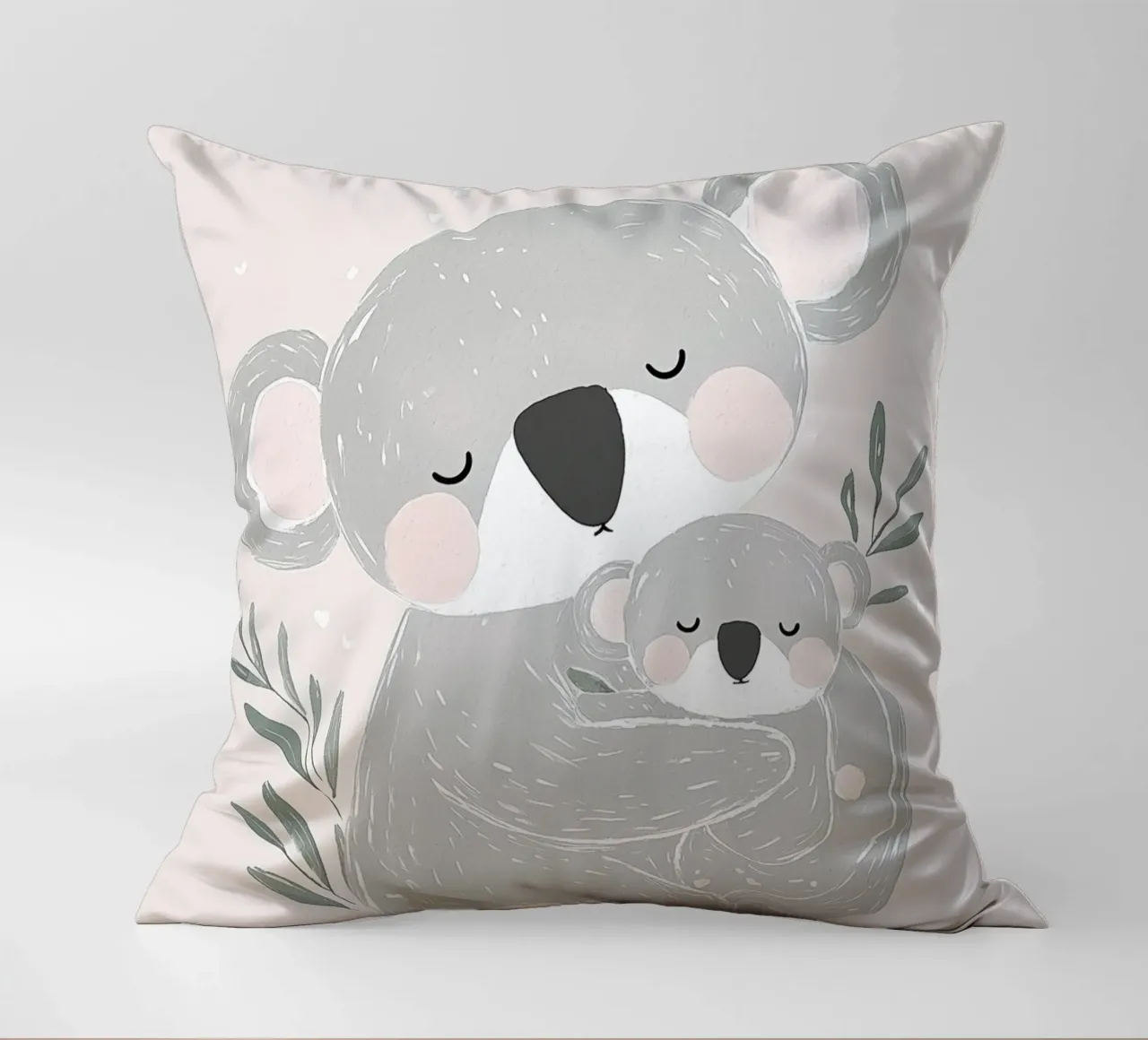 Koala & Joey, simpatica illustrazione di animali per la cameretta dei bambini cuscino da Little Lola