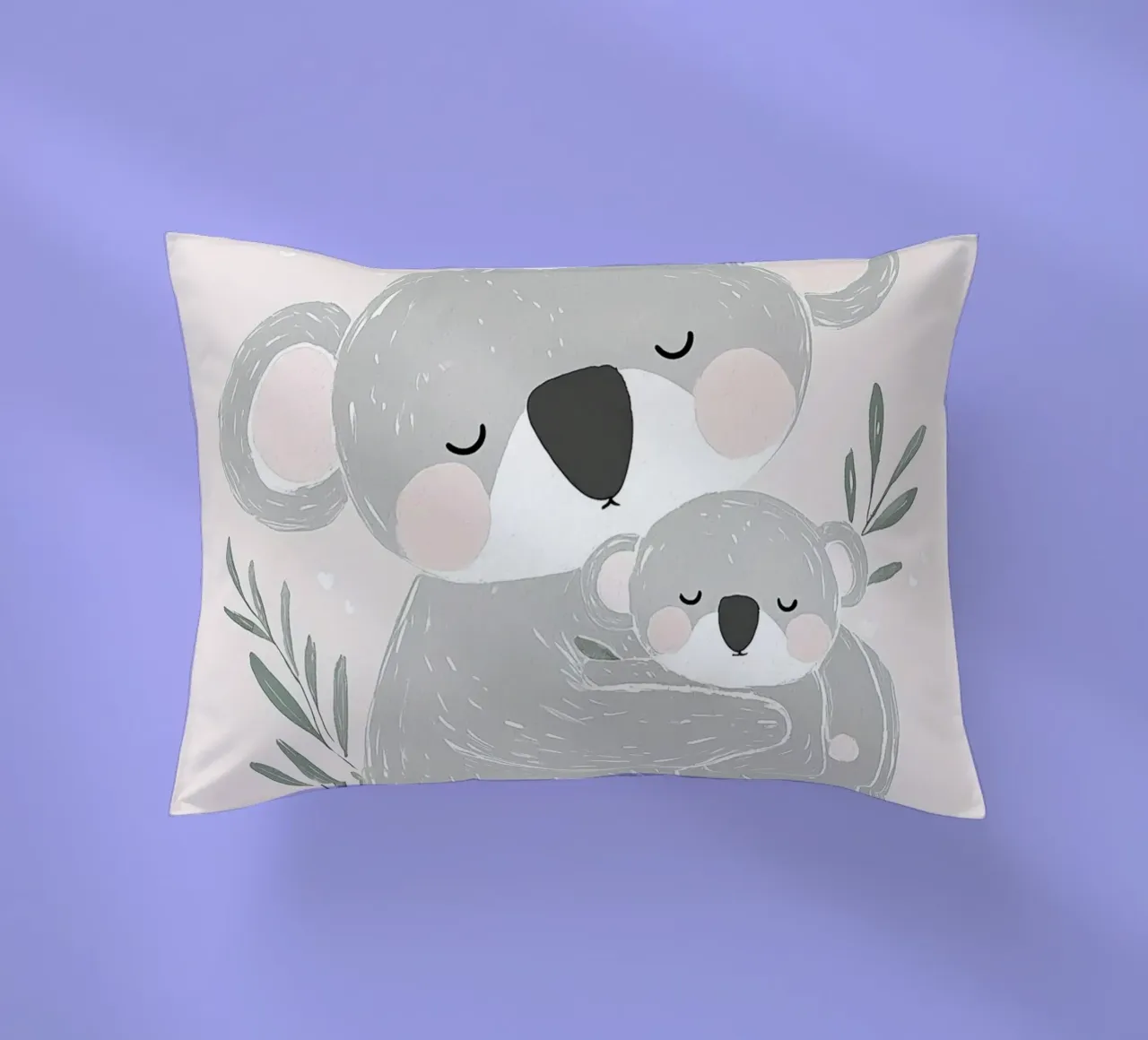 Koala & Joey, simpatica illustrazione di animali per la cameretta dei bambini cuscino da Little Lola