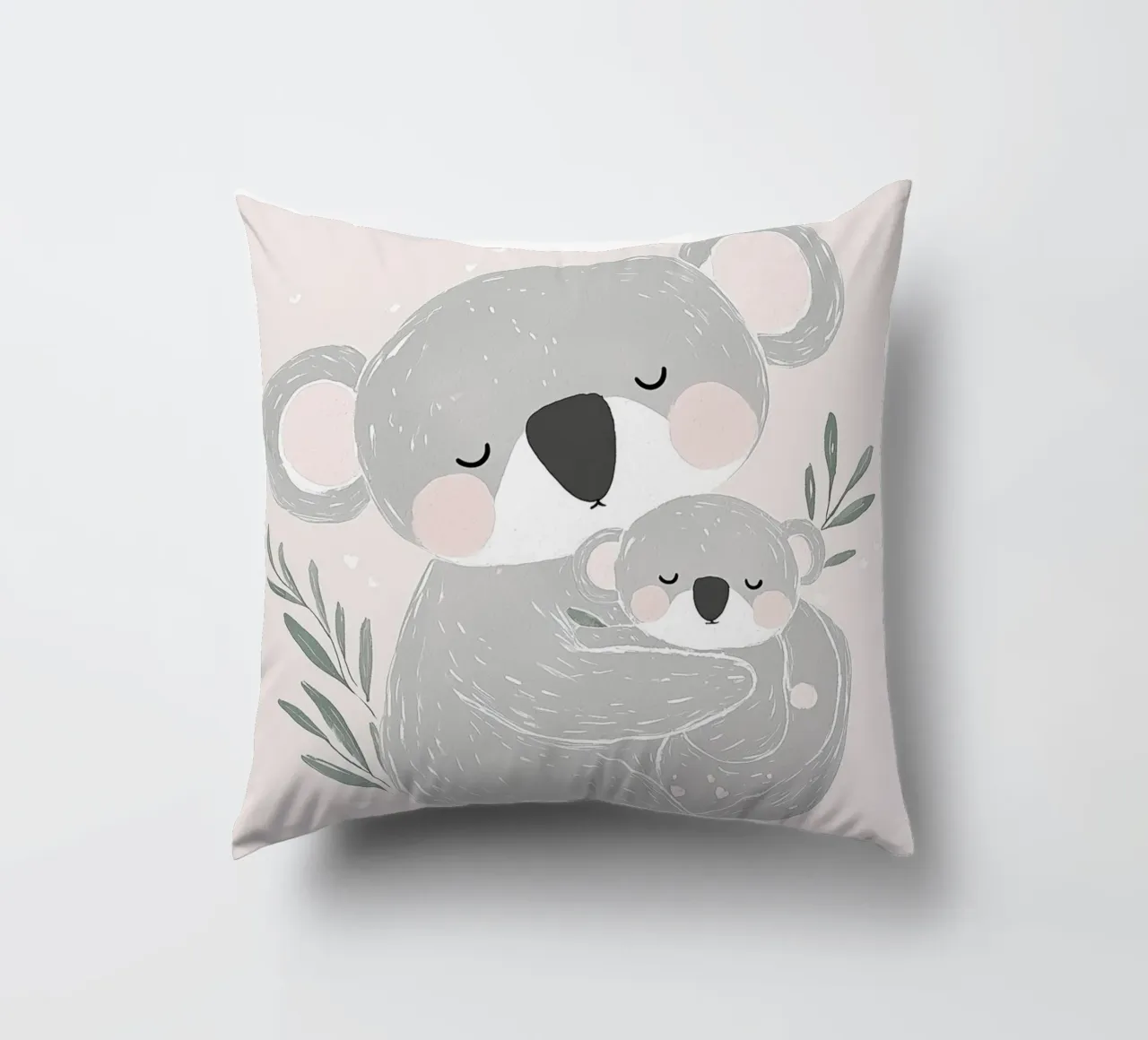 Koala & Joey, simpatica illustrazione di animali per la cameretta dei bambini cuscino da Little Lola