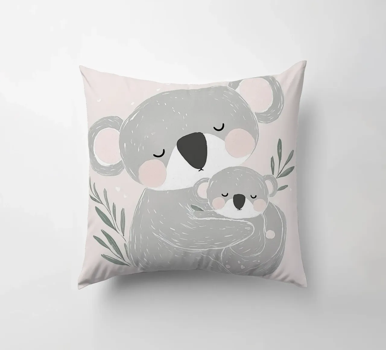 Koala & Joey, simpatica illustrazione di animali per la cameretta dei bambini cuscino da Little Lola