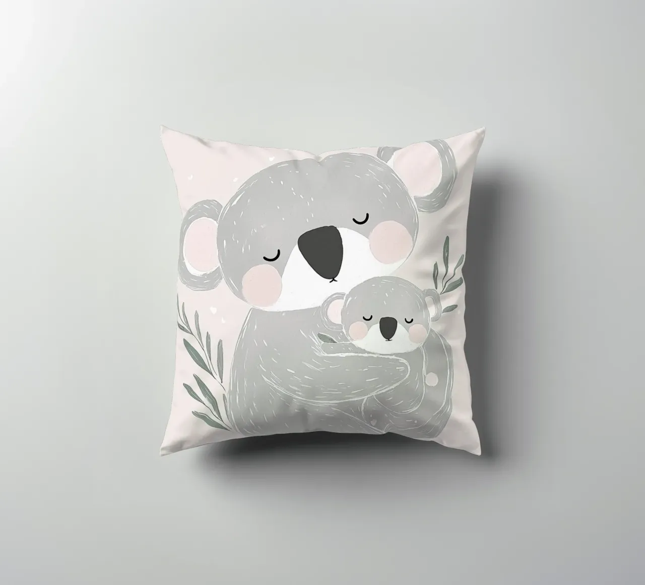 Koala & Joey, simpatica illustrazione di animali per la cameretta dei bambini cuscino da Little Lola