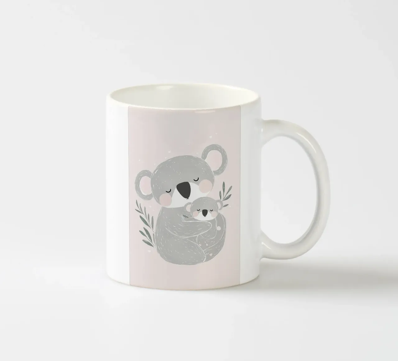 Koala & Joey, simpatica illustrazione di animali per la cameretta dei bambini tazza in ceramica da Little Lola