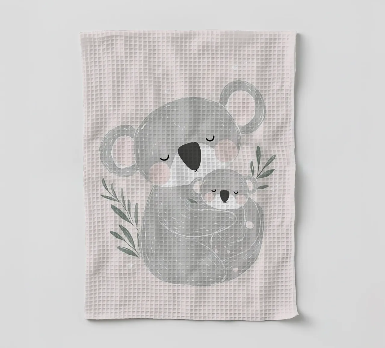 Koala & Joey, simpatica illustrazione di animali per la cameretta dei bambini canovaccio da cucina da Little Lola