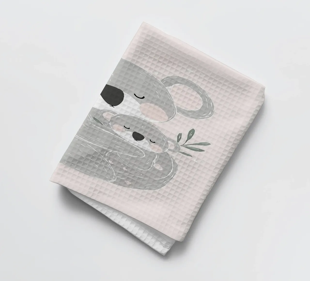 Koala & Joey, simpatica illustrazione di animali per la cameretta dei bambini canovaccio da cucina da Little Lola