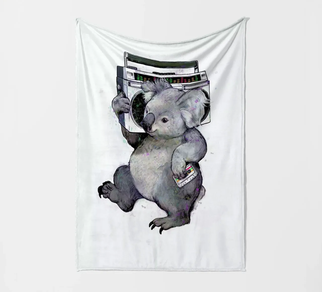 Koala Fleecedecke von Laura Graves