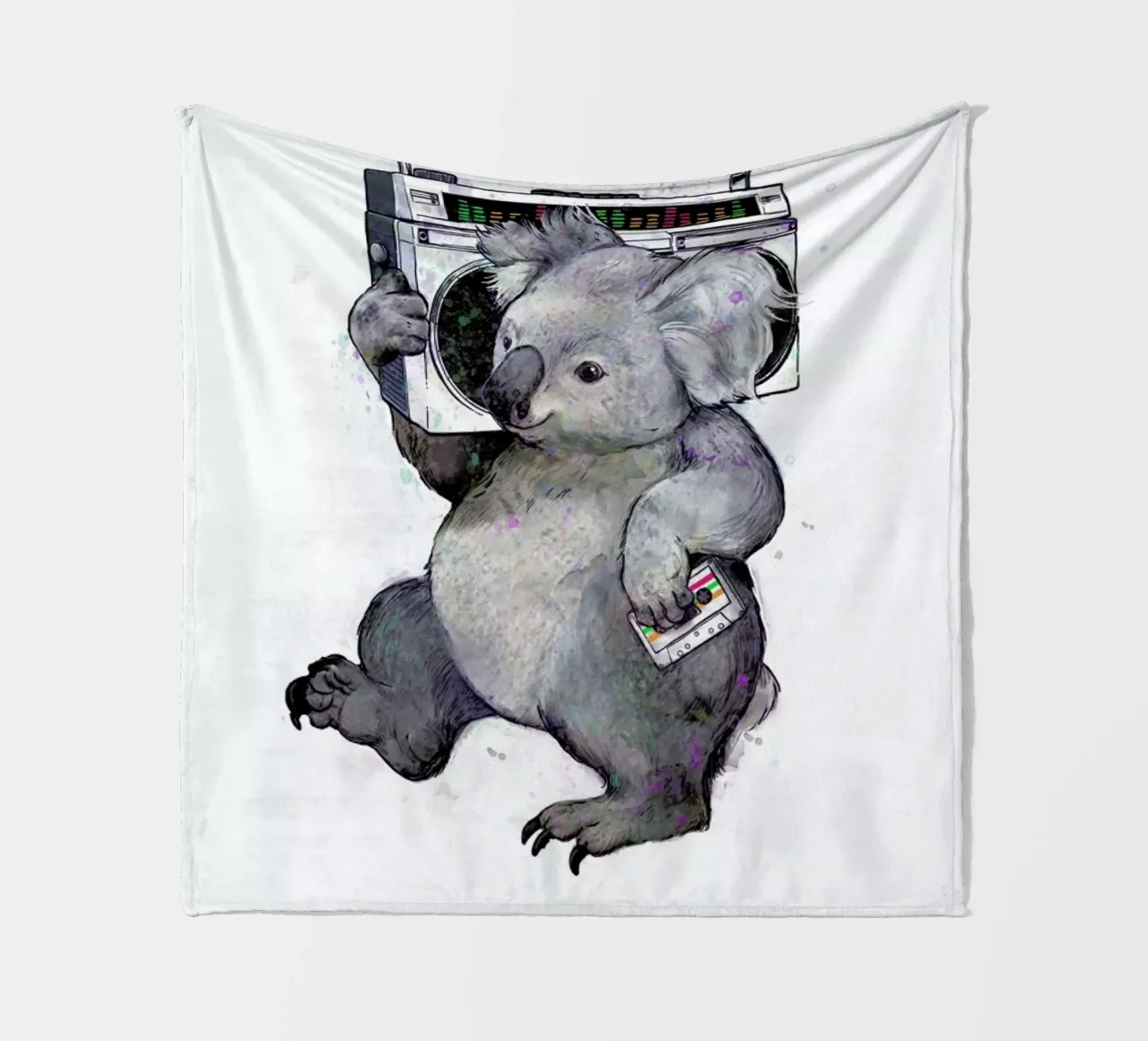 Koala Fleecedecke von Laura Graves