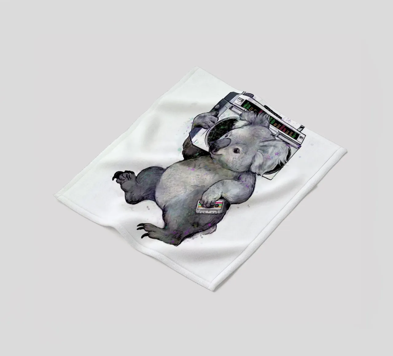 Koala Fleecedecke von Laura Graves