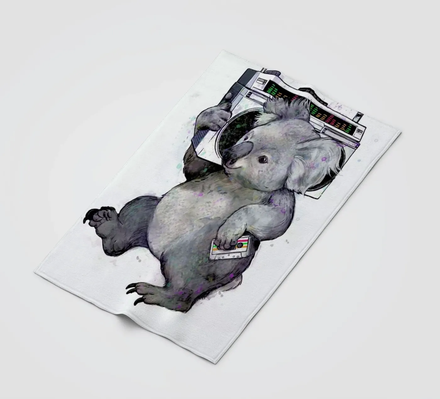 Koala plaid polaire de Laura Graves