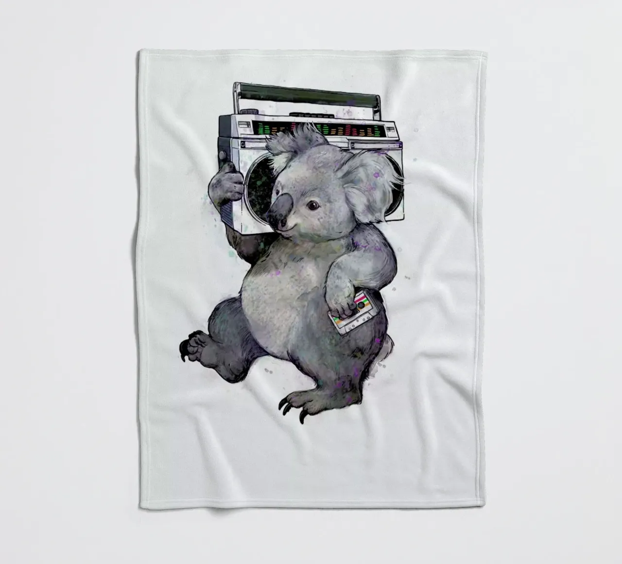 Koala Fleecedecke von Laura Graves