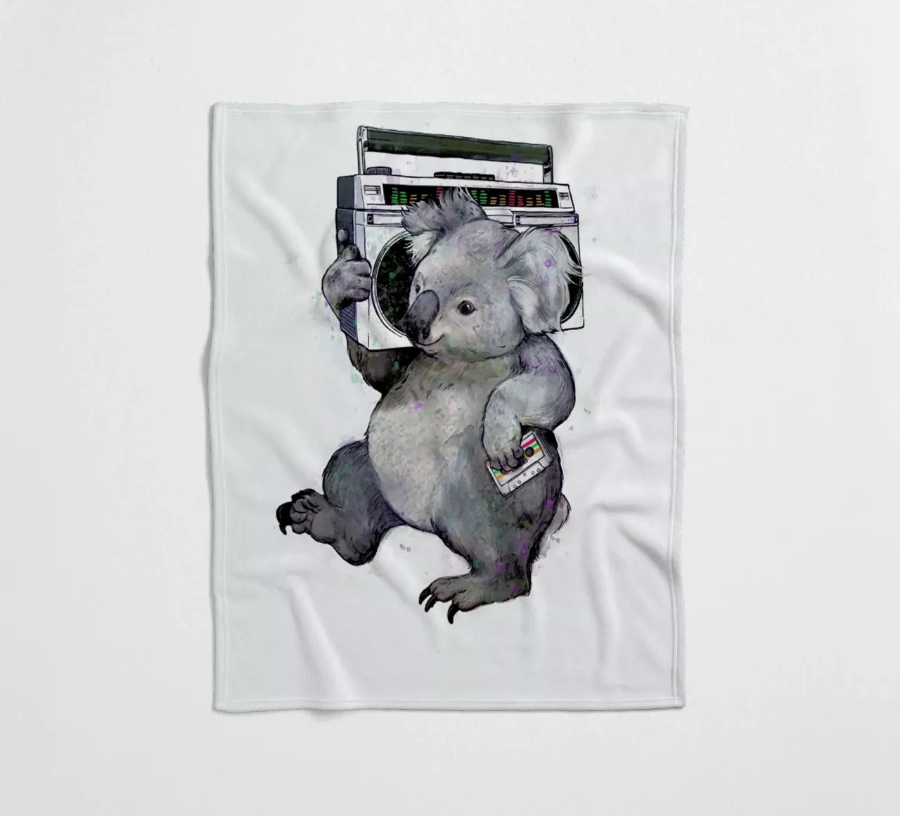 Koala Fleecedecke von Laura Graves