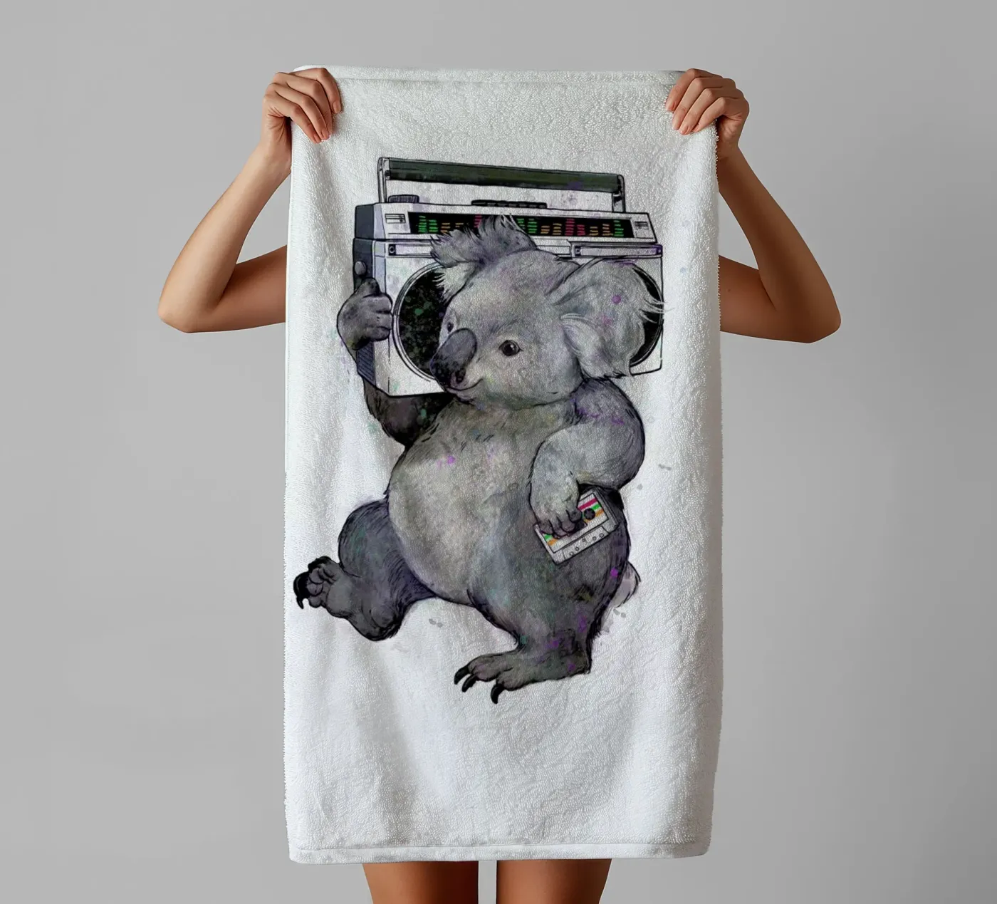 Koala badhanddoek van Laura Graves