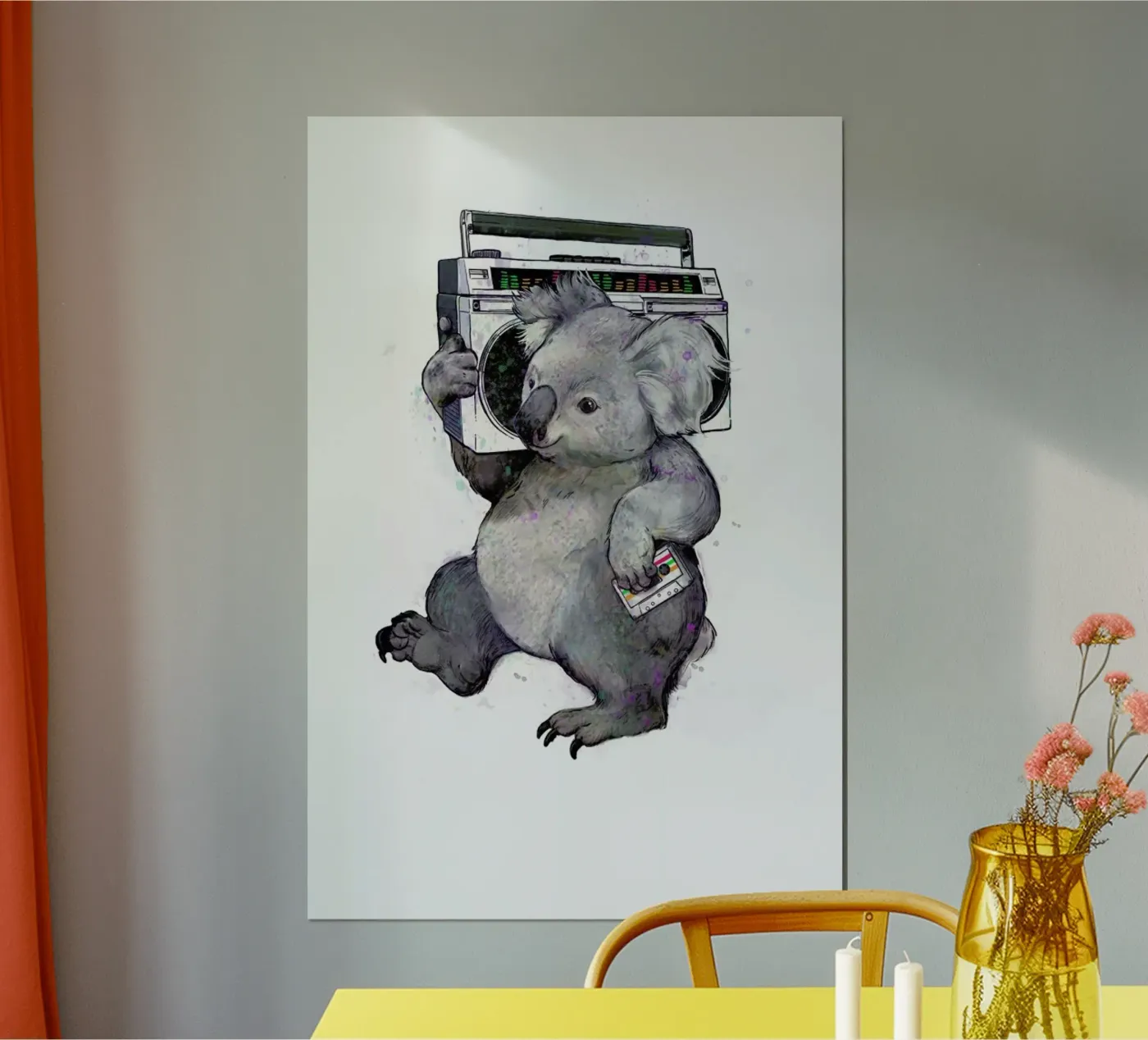 Koala Poster von Laura Graves
