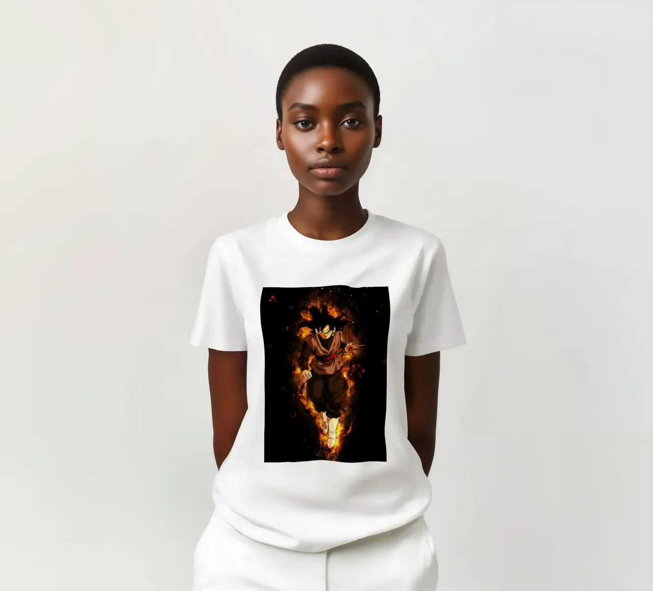 Black Goku t-shirt by Neonartstudio
