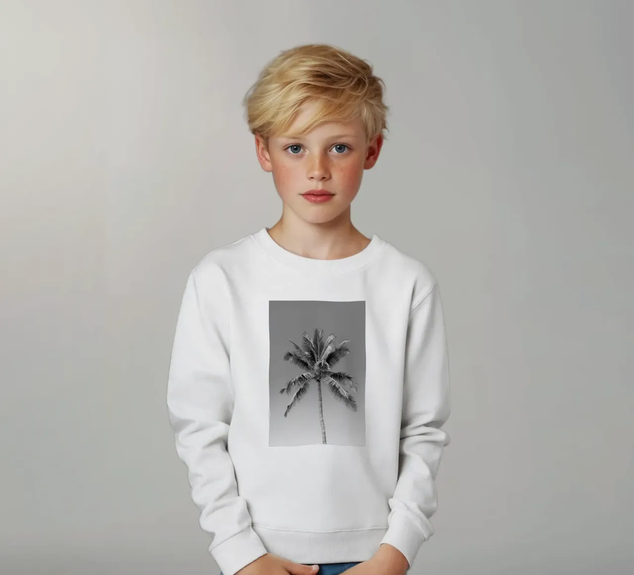 Palmera en blanco y negro sudadera para niño de Léa Lefebvre Photography