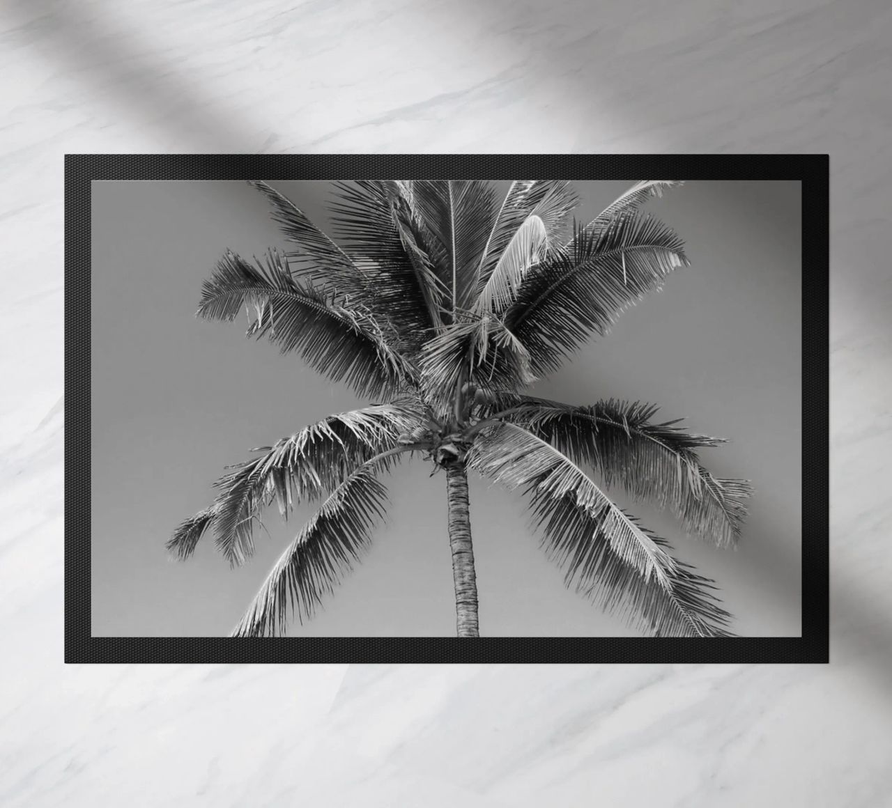 Palma in bianco e nero zerbino da Léa Lefebvre Photography