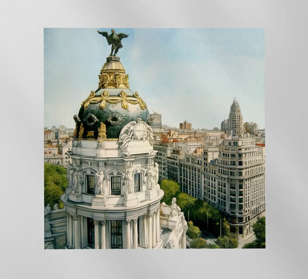 Pittura di Madrid pellicola backlit da Motivate-Today