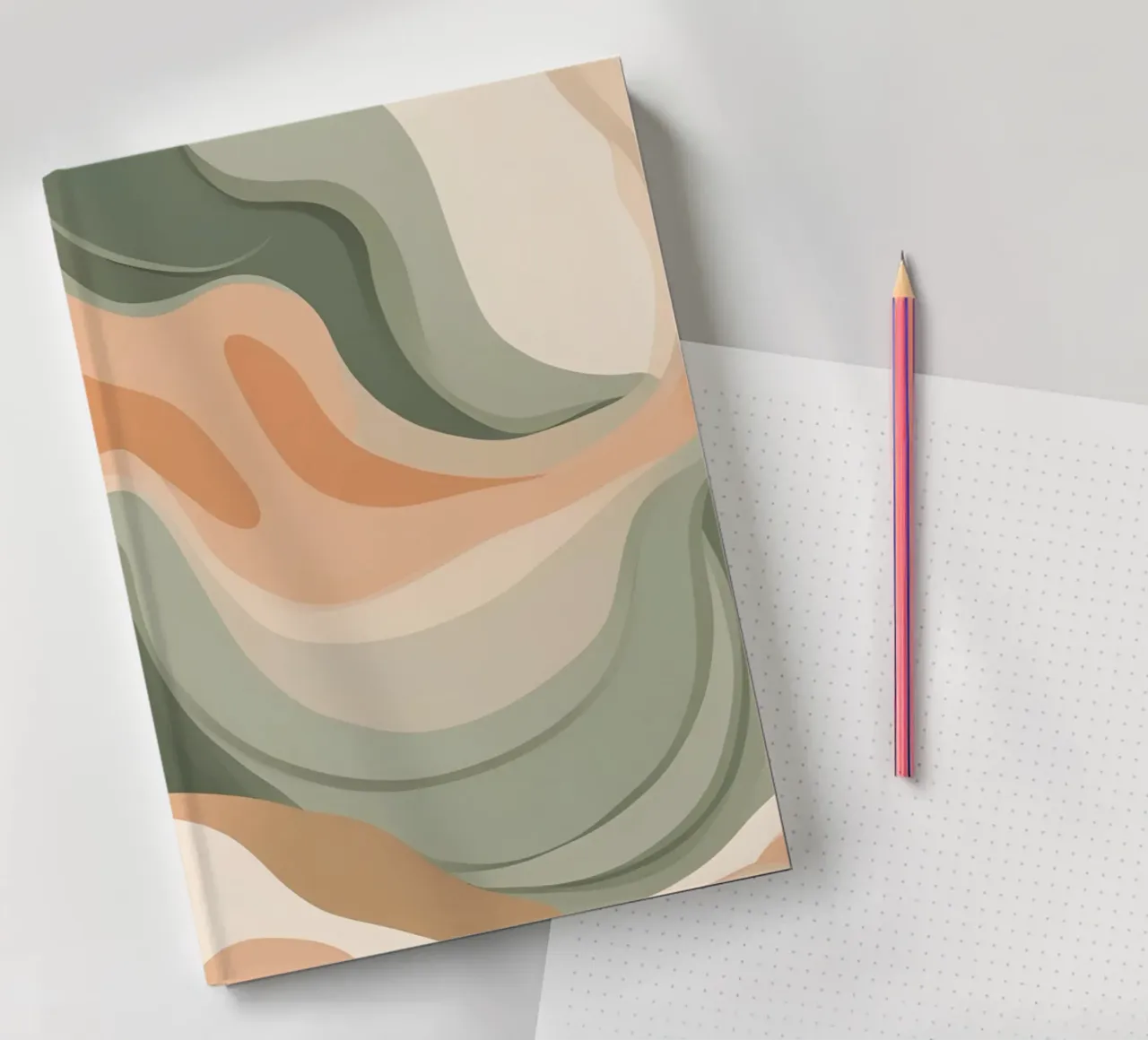 Pastellfarbene Struktur notebook by designsbysophia