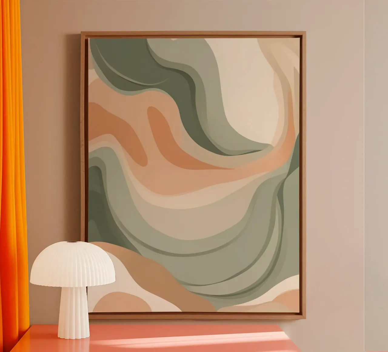 Pastellfarbene Struktur tela con Cornice a cassetta da designsbysophia