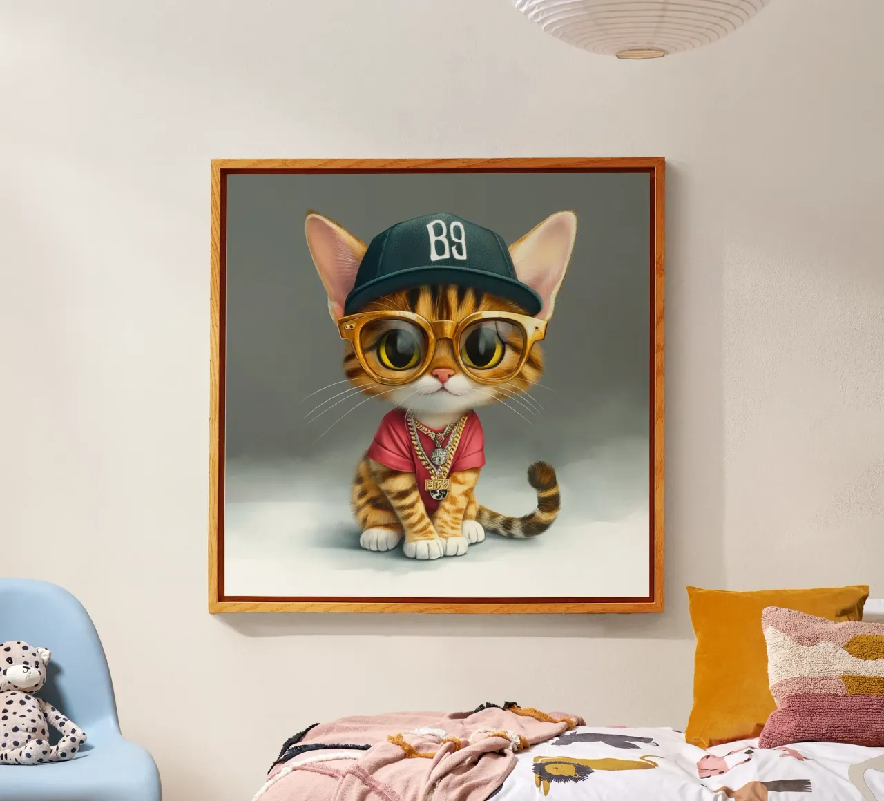 Gatto rapper plexiglass da Motivate-Today