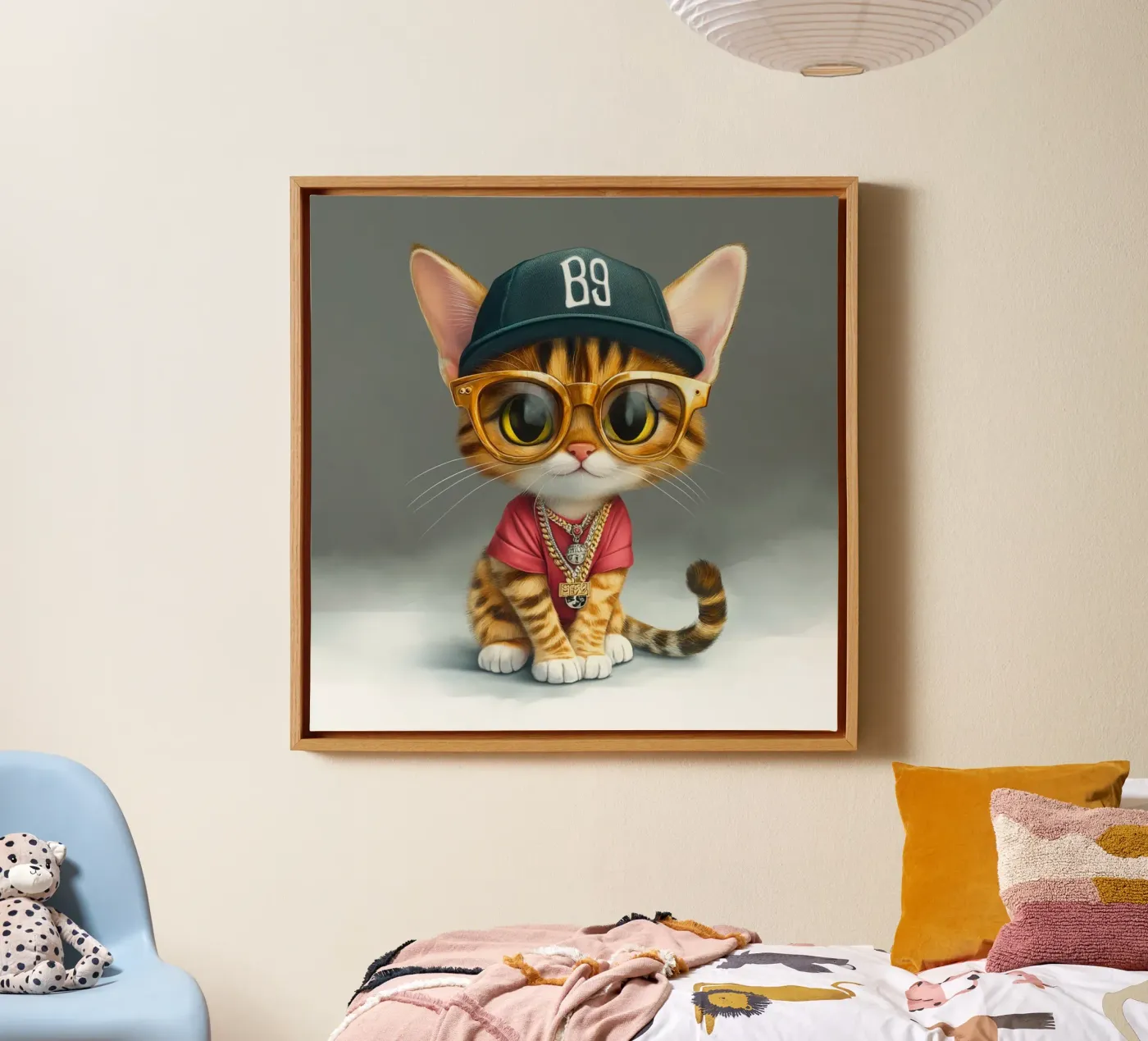 Rapper Cat canvas by Motivate-Today