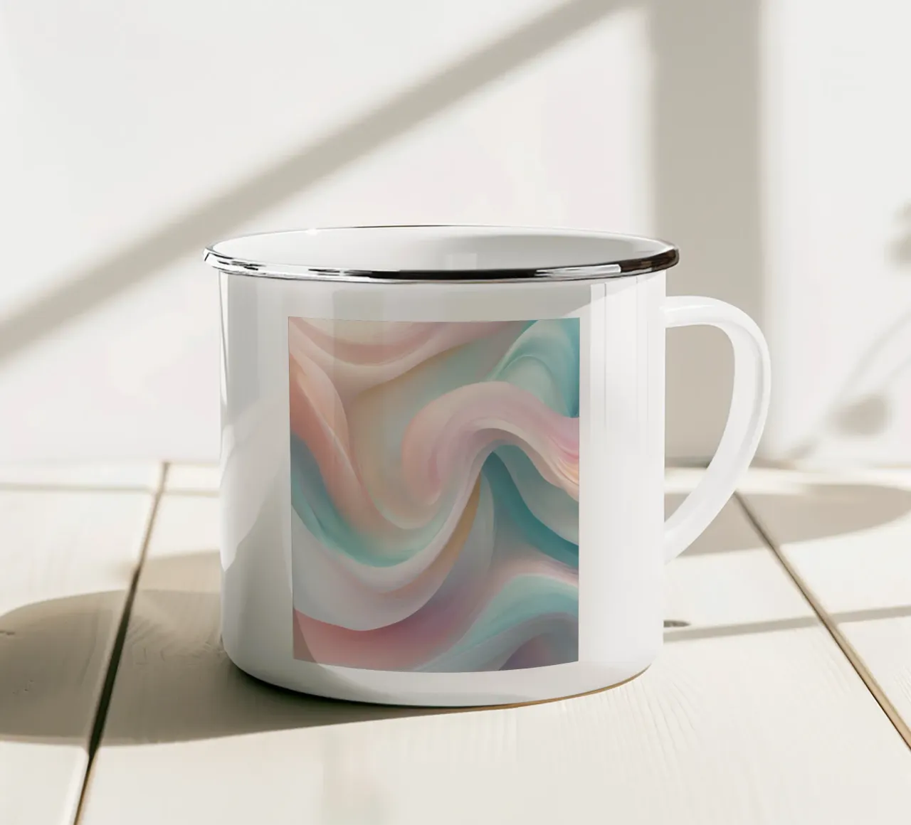 Helle, pastellfarbene Struktur tazza in smalto da designsbysophia