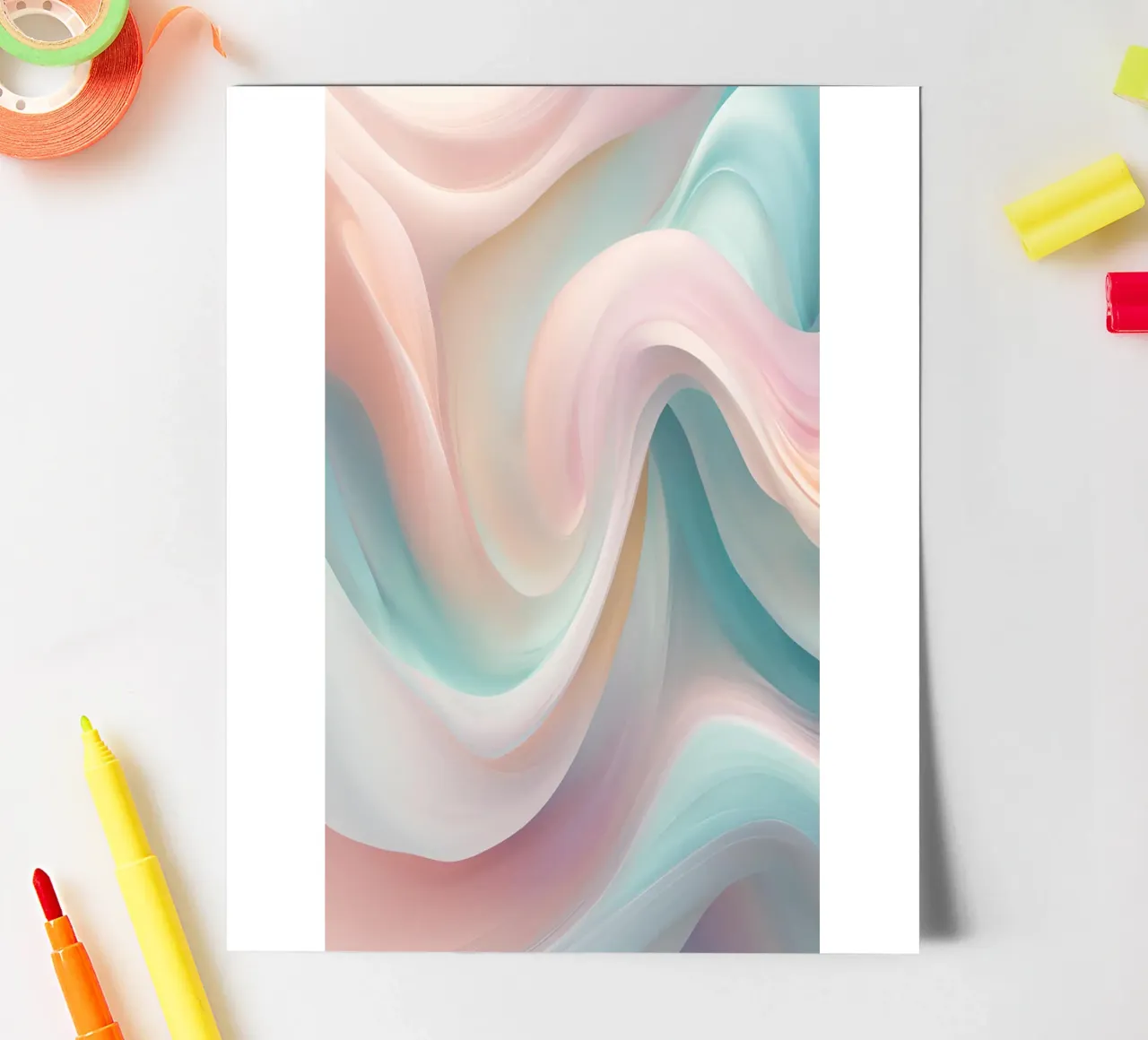 Helle, pastellfarbene Struktur sticker sheet by designsbysophia