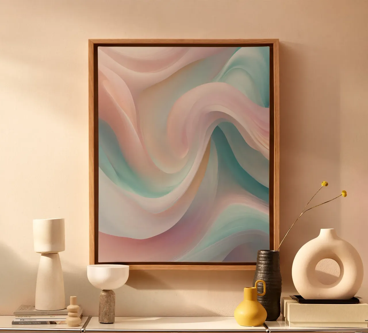 Helle, pastellfarbene Struktur canvas by designsbysophia