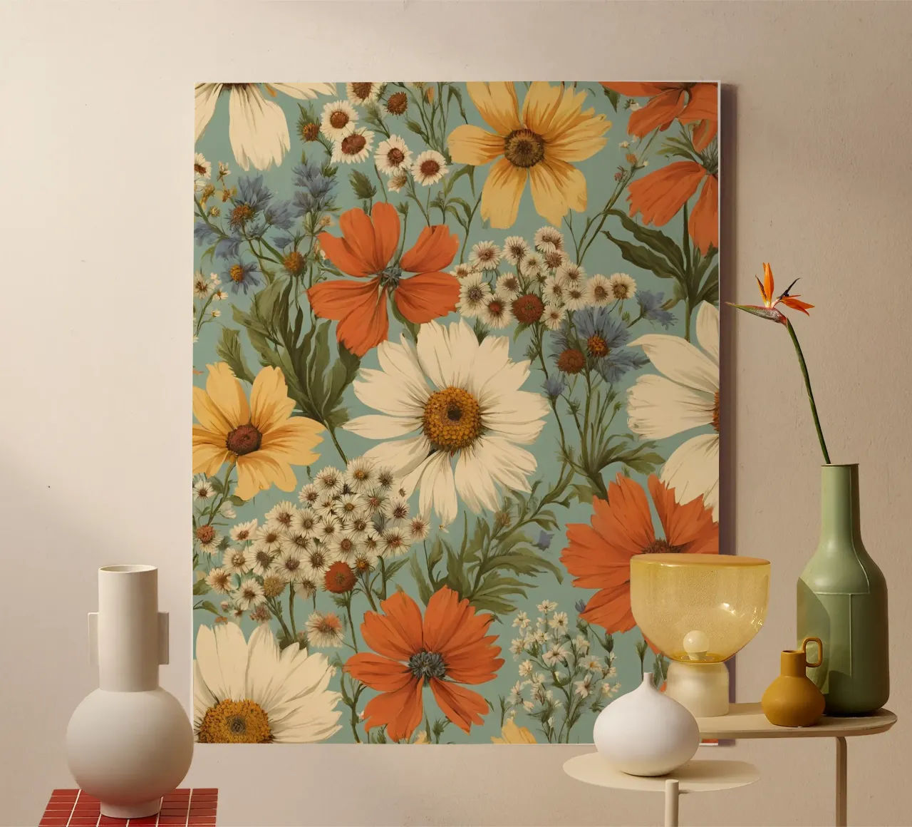 Blumenmuster tela con Cornice a cassetta da designsbysophia