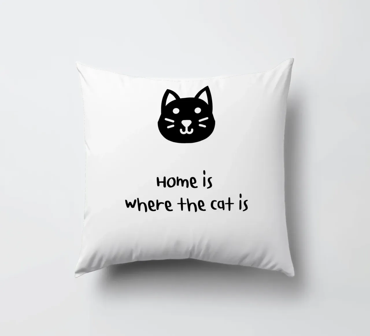 Home is where the cat is cuscino da designsbysophia