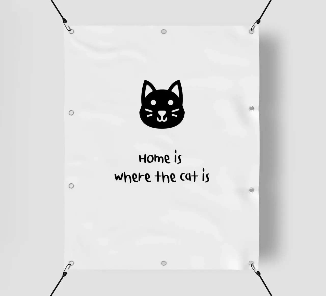 Home is where the cat is telo in pvc da designsbysophia