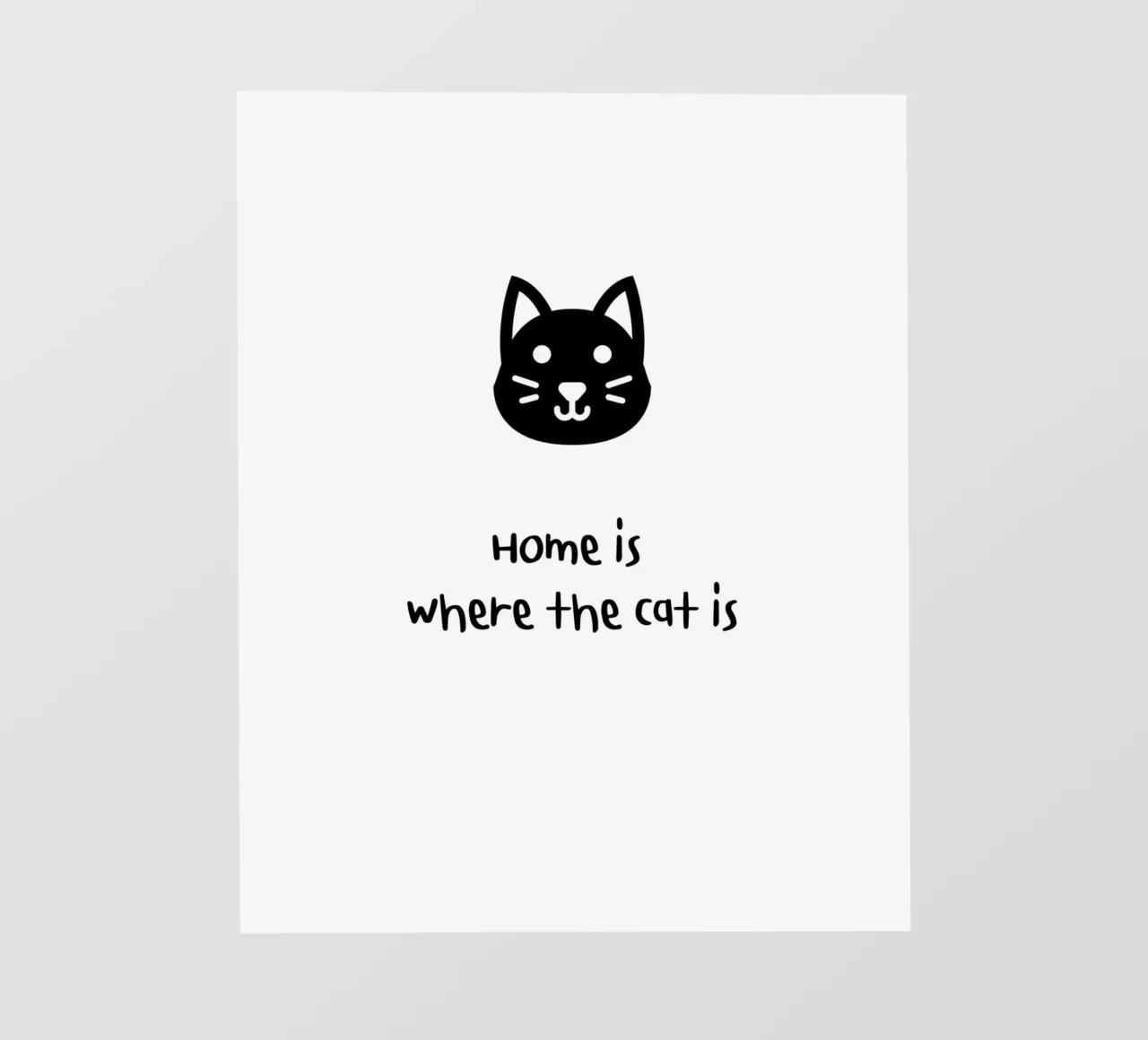 Home is where the cat is telo in pvc da designsbysophia