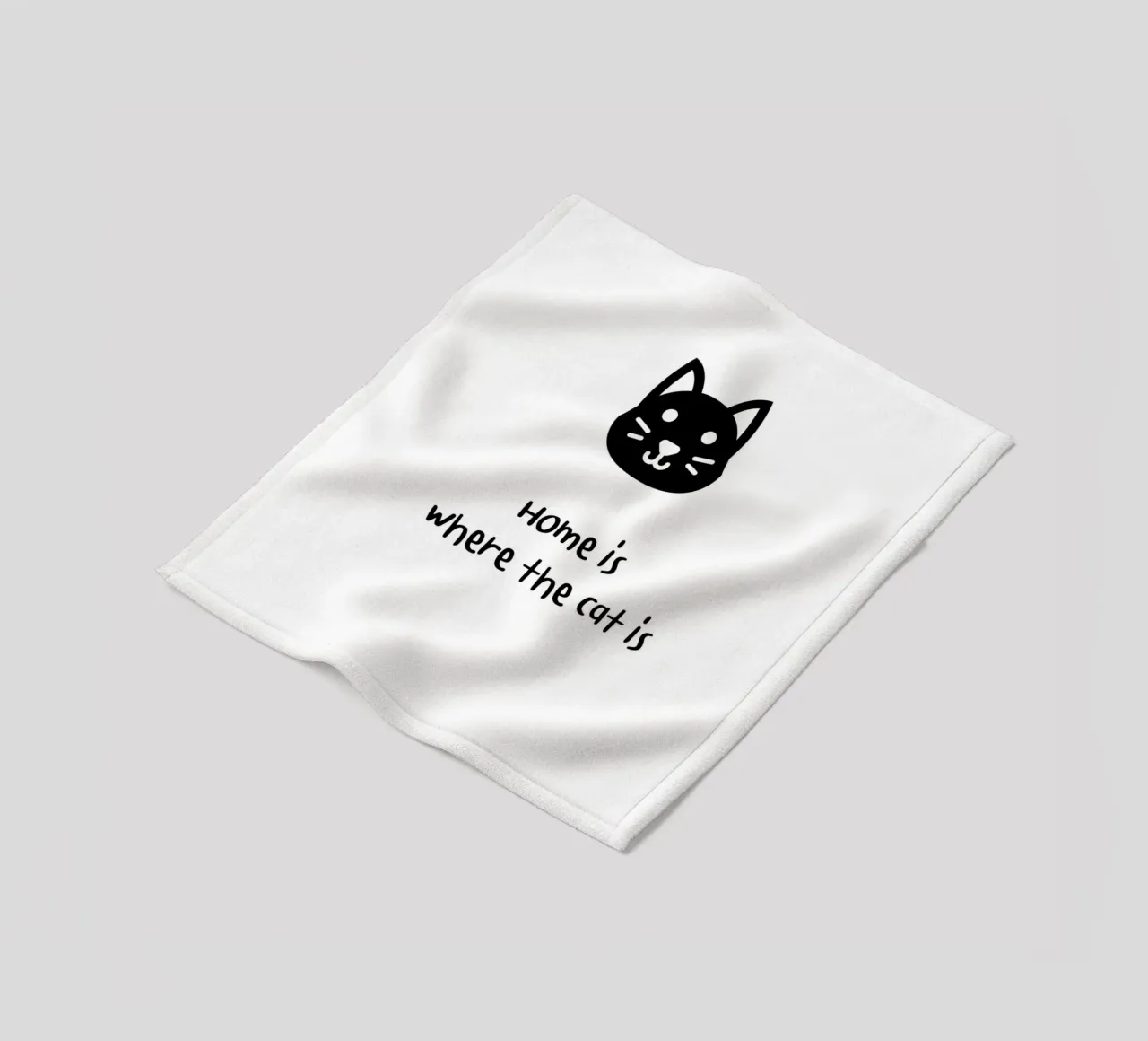 Home is where the cat is coperta in pile da designsbysophia