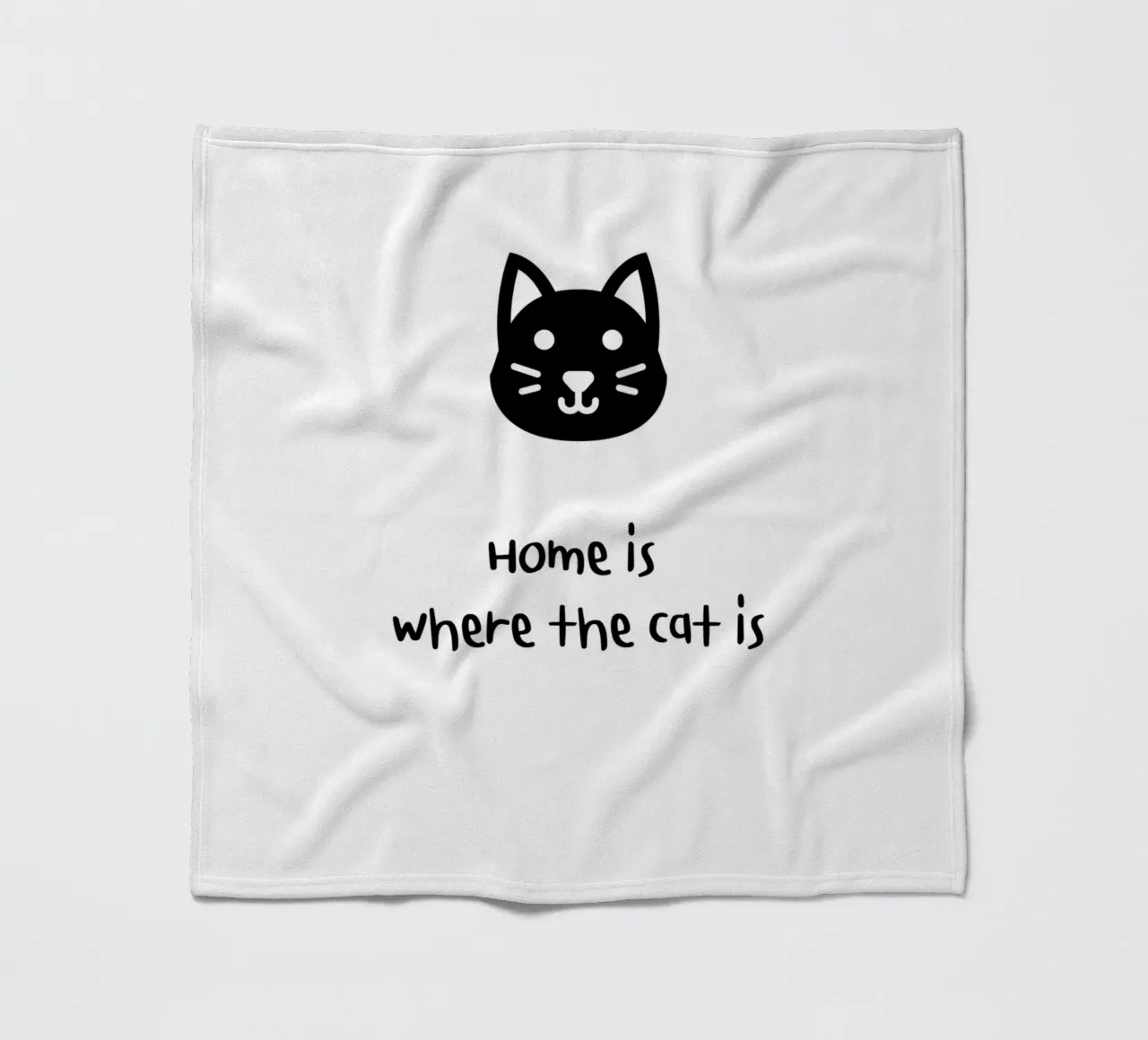 Home is where the cat is coperta in pile da designsbysophia
