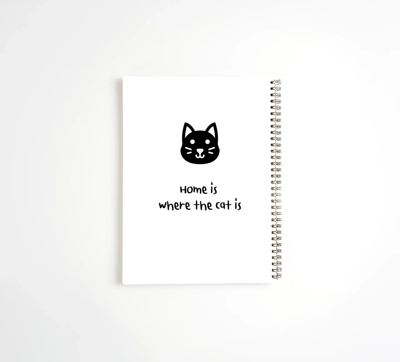 Home is where the cat is spiral notebook by designsbysophia