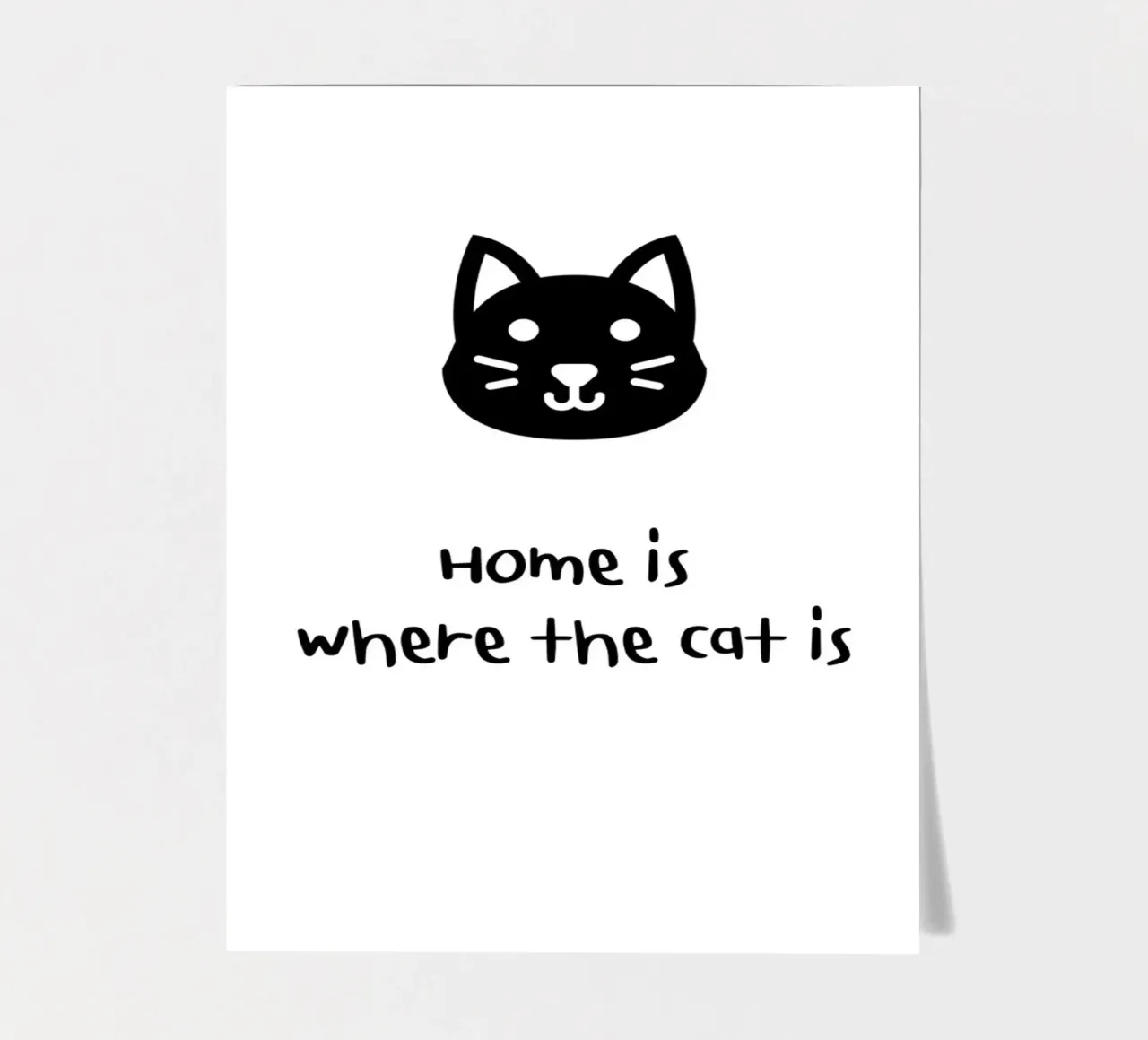 Home is where the cat is foglio adesivo da designsbysophia