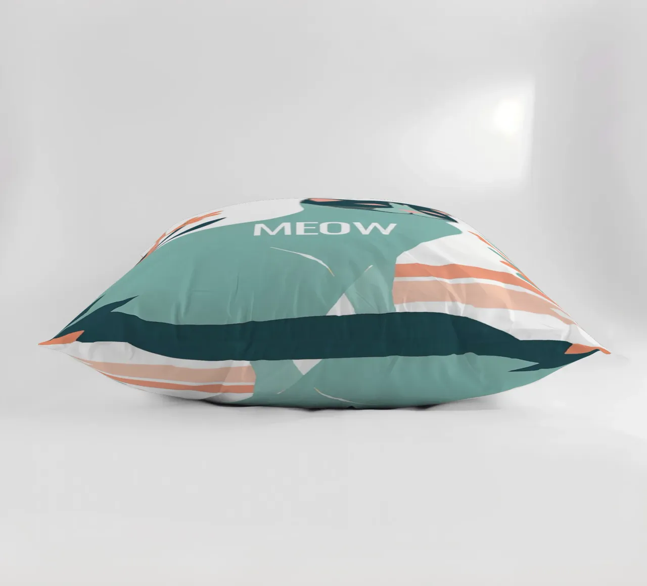 Katze gemalt "Meow" cuscino da designsbysophia
