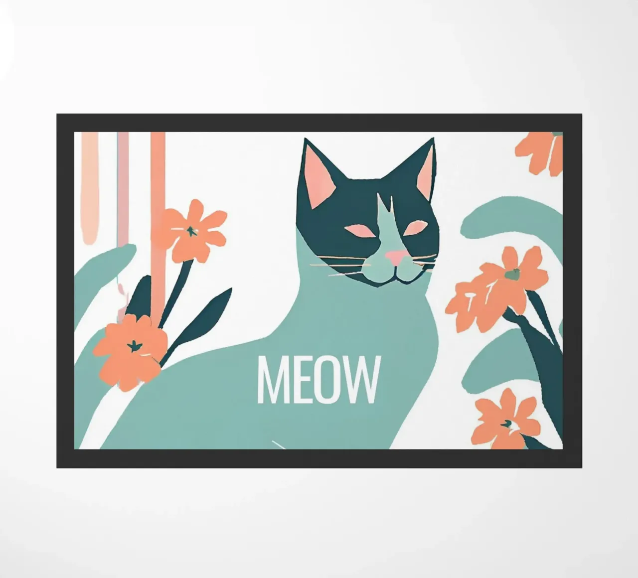 Katze gemalt "Meow" zerbino da designsbysophia