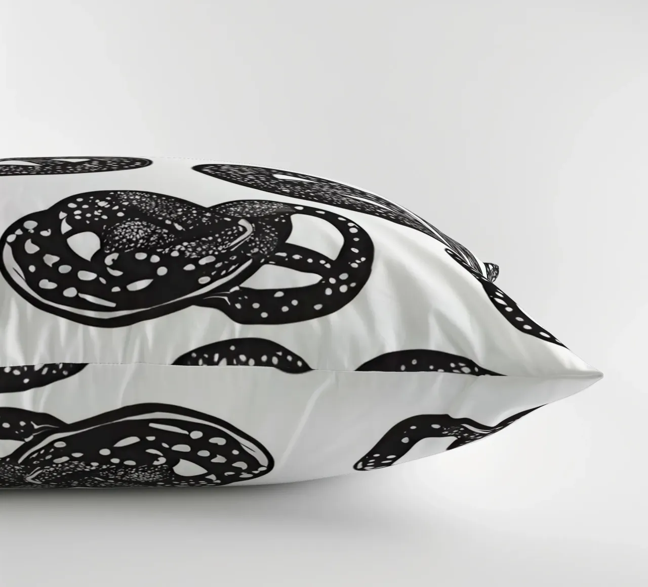 Motivo Pretzel in bianco e nero cuscino da designsbysophia