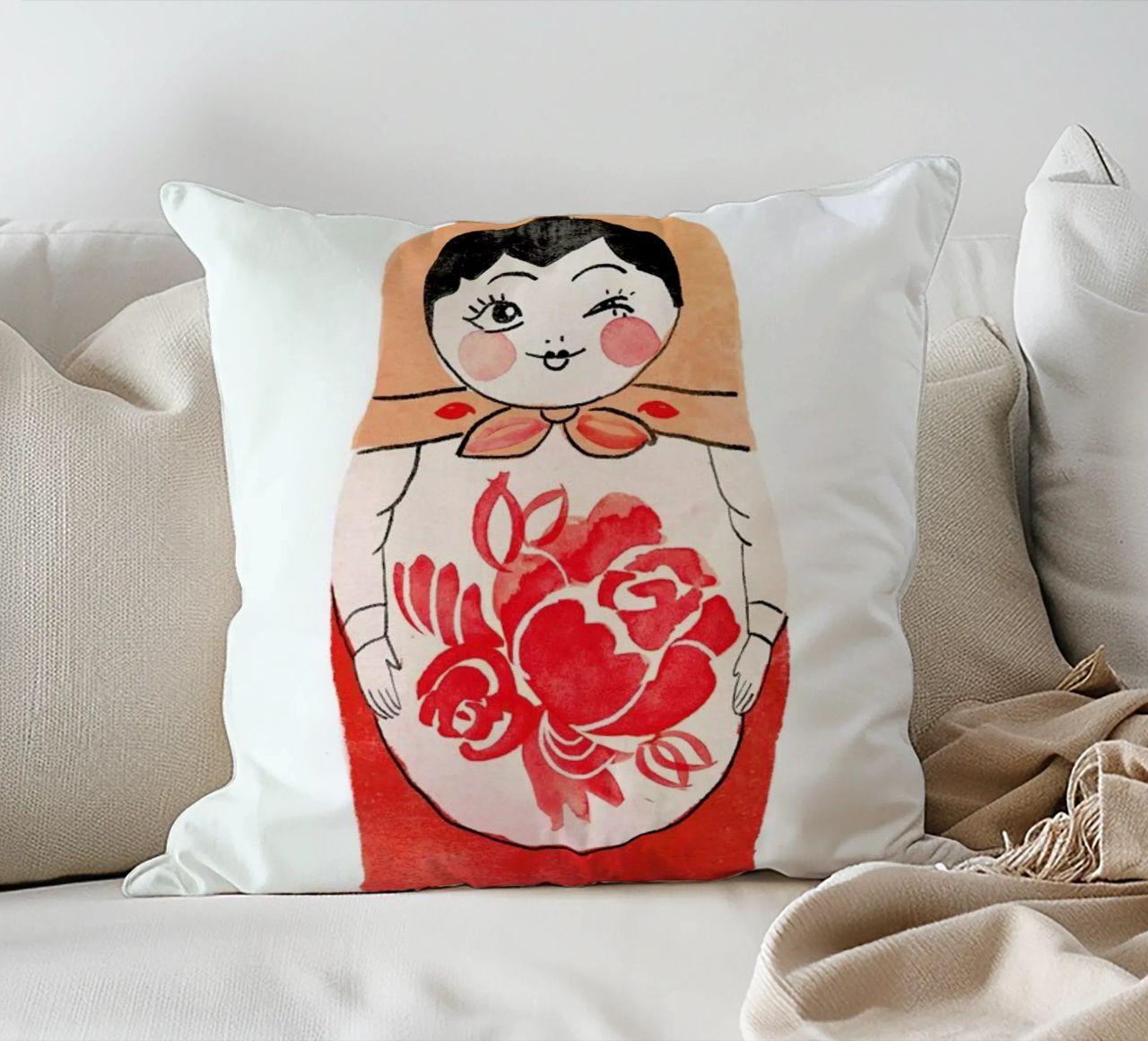 Matryoshka cuscino da Niina Pechkovskaya