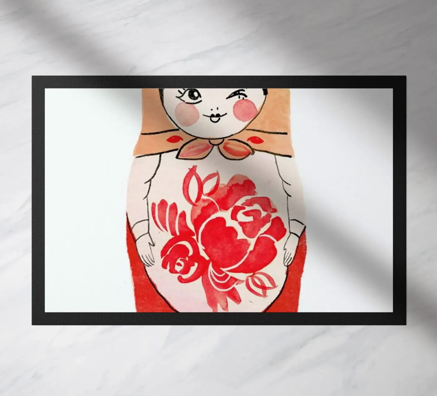 Matryoshka deurmat van Niina Pechkovskaya