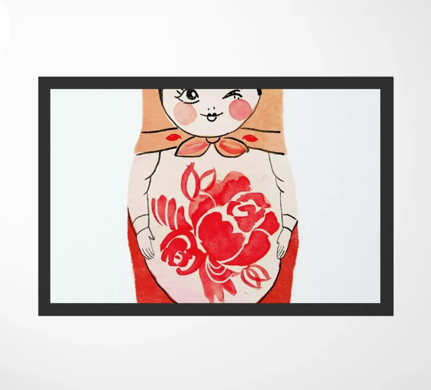 Matryoshka deurmat van Niina Pechkovskaya