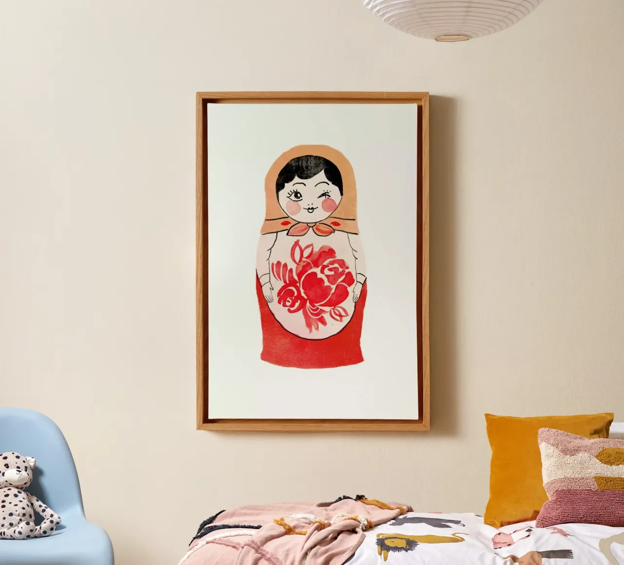 Matryoshka canvas met Baklijst van Niina Pechkovskaya