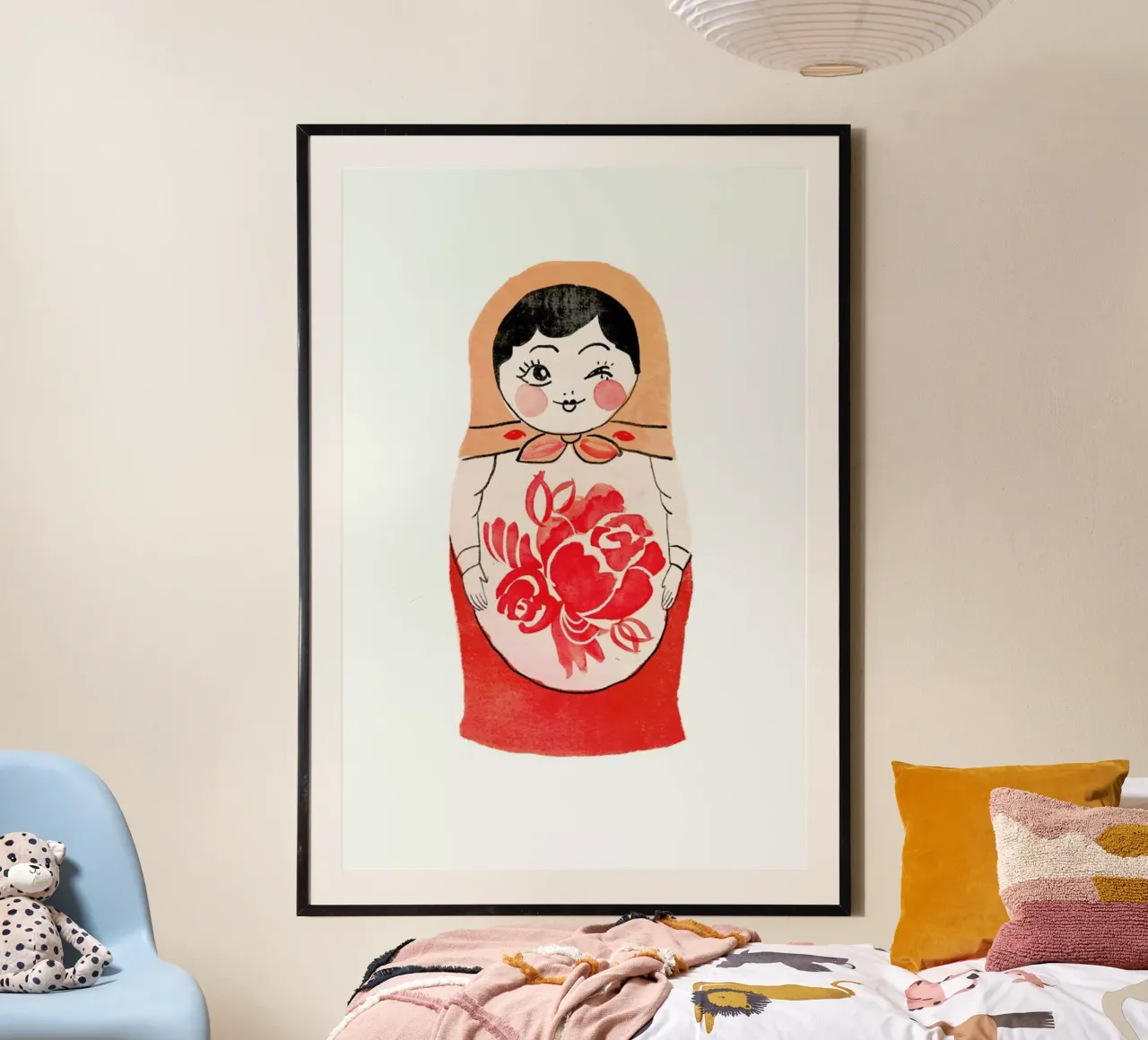Matryoshka poster con telaio in alluminio da Niina Pechkovskaya