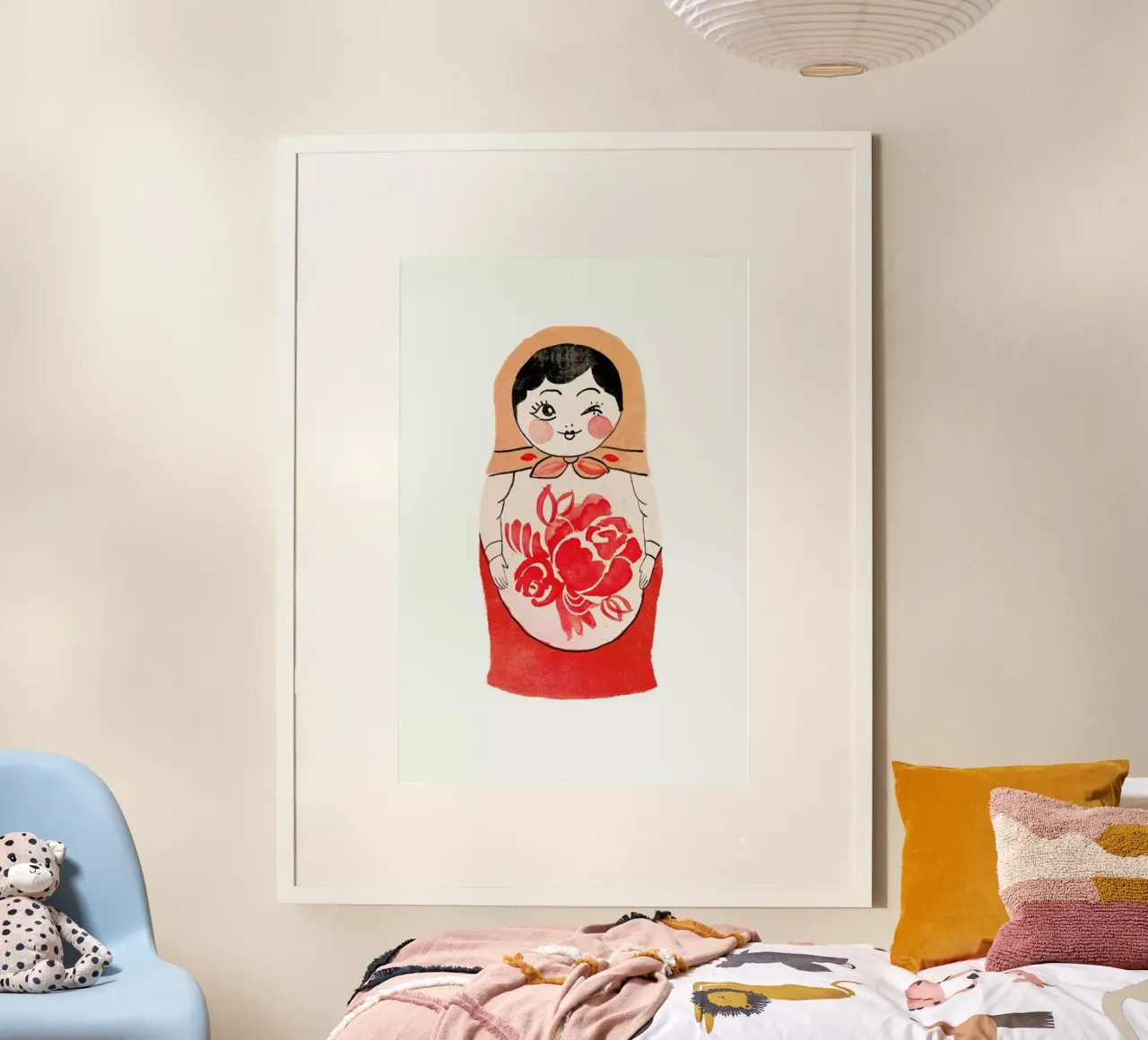 Matryoshka poster con telaio in alluminio da Niina Pechkovskaya